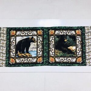 Fabric for Pillow Black Bear Mountain